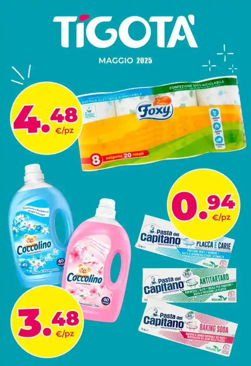 Volantino Tigotà maggio 2025