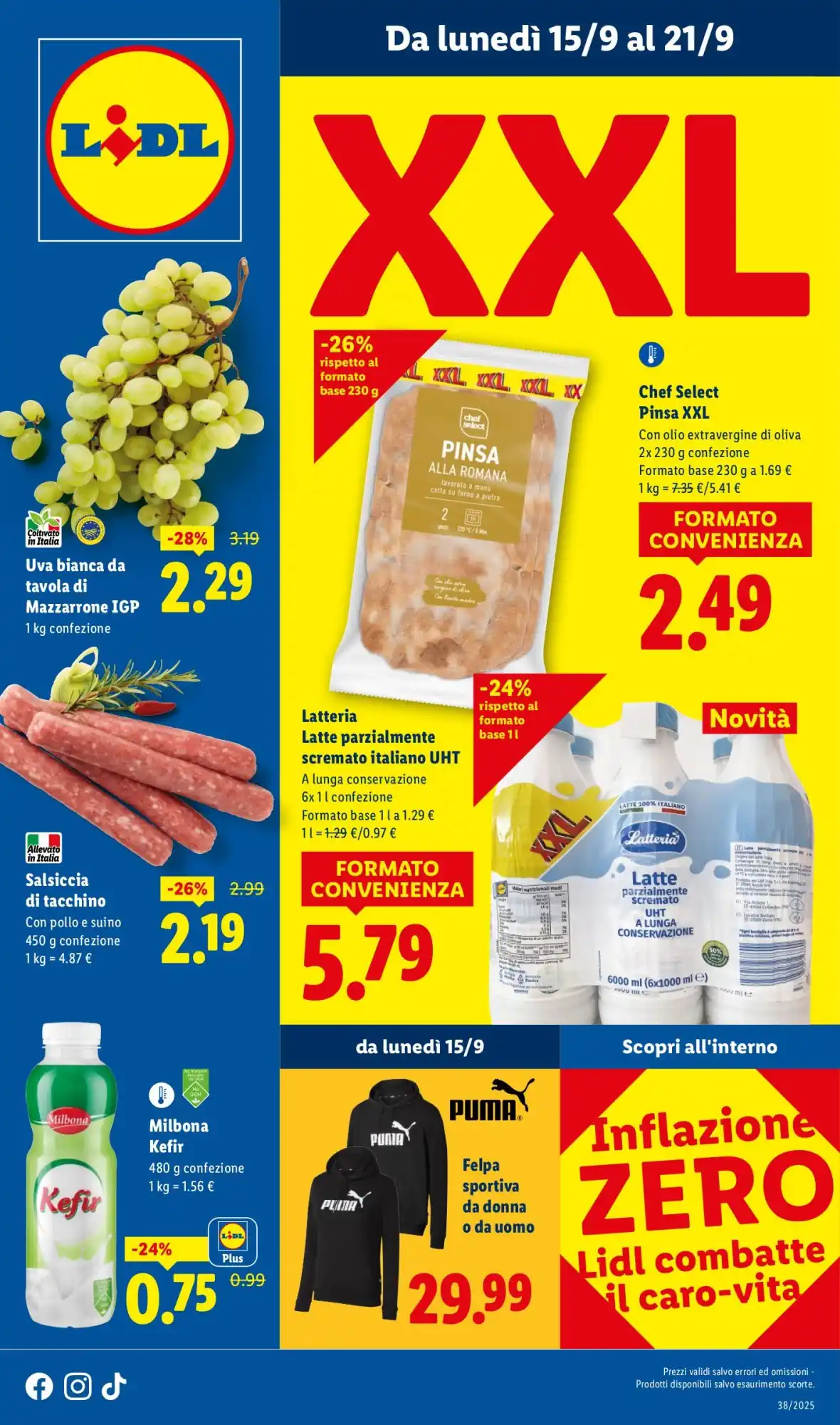 lidl volantino dal 15 Settembre 2025