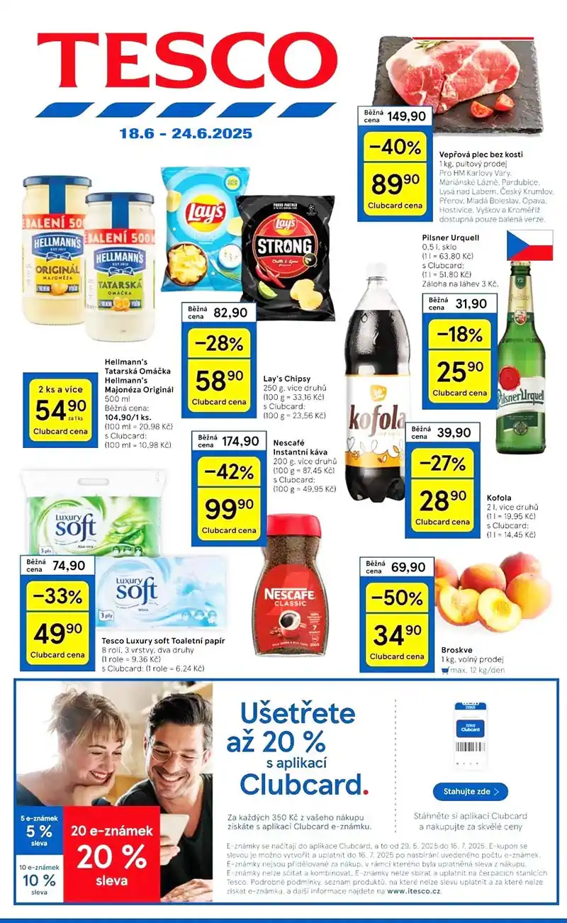 tesco leták 18.6.2025